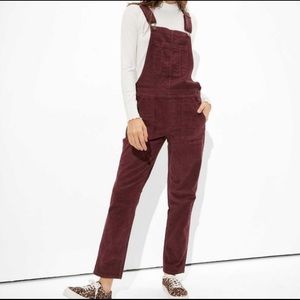 American Eagle Corduroy Overalls